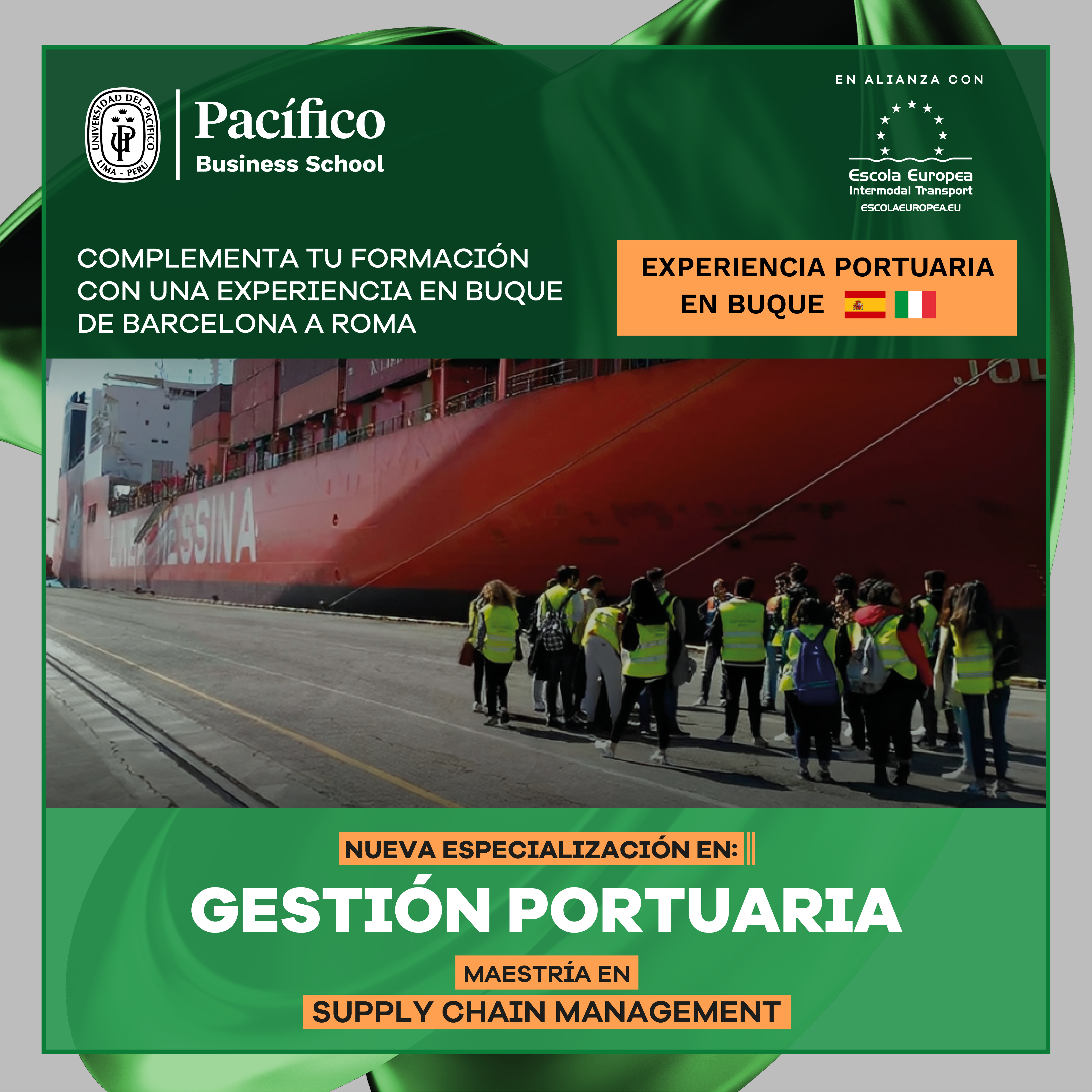 Maestría en Supply Chain Management con Especialización en Gestión Portuaria de Pacífico Business School