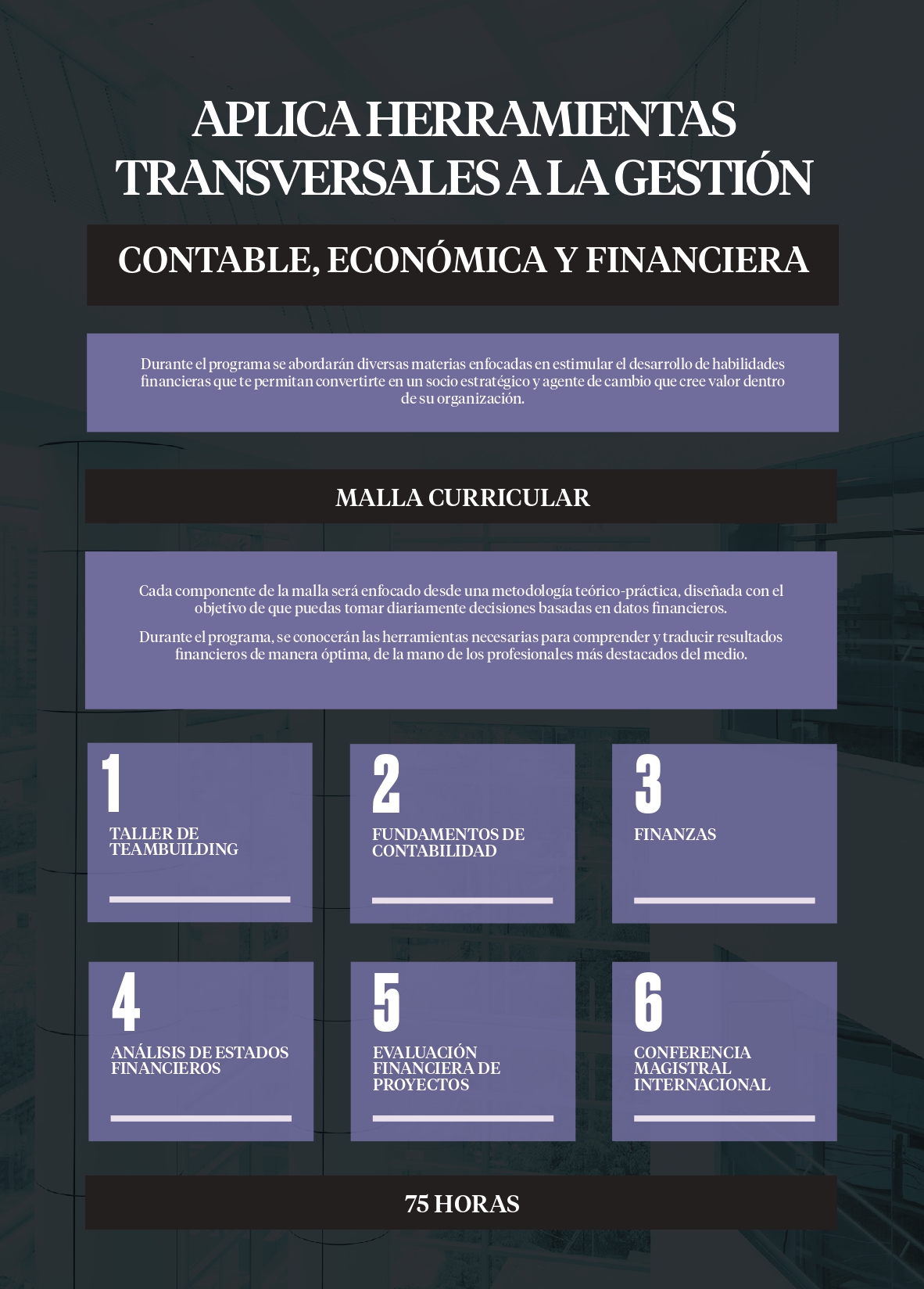 Malla Curricular del Programa Ejecutivo en Finanzas Aplicadas
